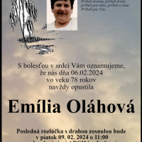 EMÍLIA OLÁHOVÁ